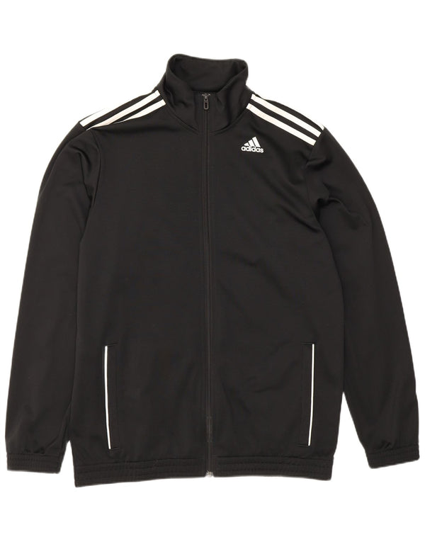 Adidas Męska bluza dresowa, duża, czarna, poliestrowa