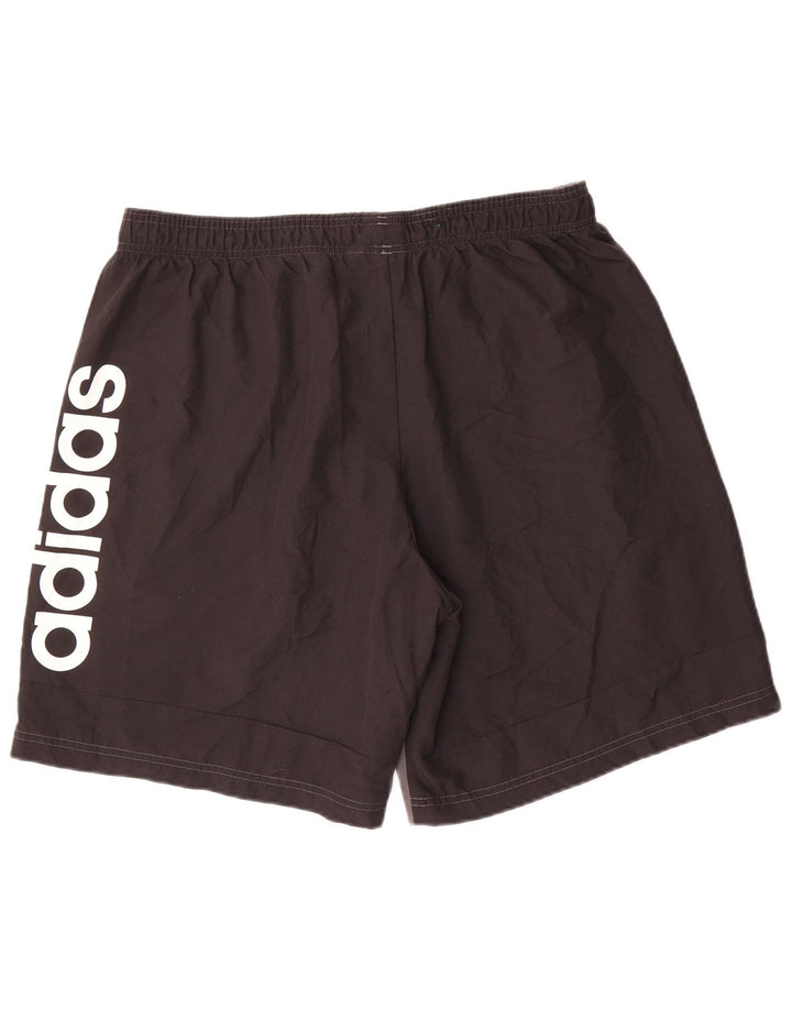 Męskie spodenki sportowe Adidas Graphic XL Szary poliester z blokami kolorów
