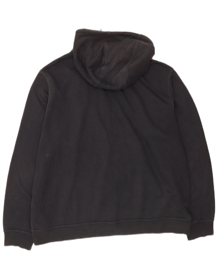Męski sweter z kapturem i zamkiem Nike, 2XL, czarna bawełna