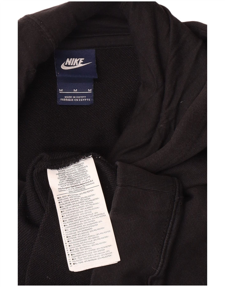 Męski sweter z kapturem Nike z grafiką, średni czarny, bawełniany