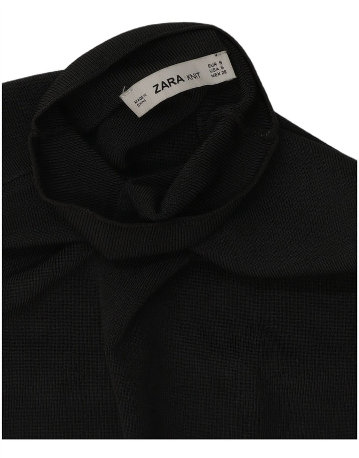 Damski, dzianinowy top bez rękawów Zara UK 10, mały, szary