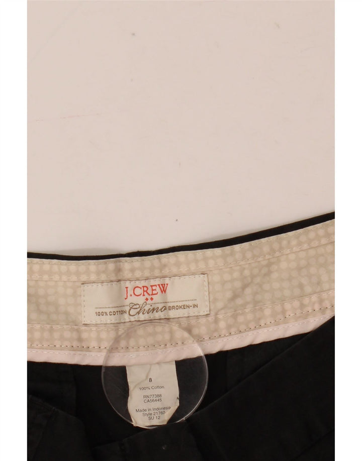 Damskie spodenki J. Crew Broken In Chino US 8 Medium W30, czarna bawełna