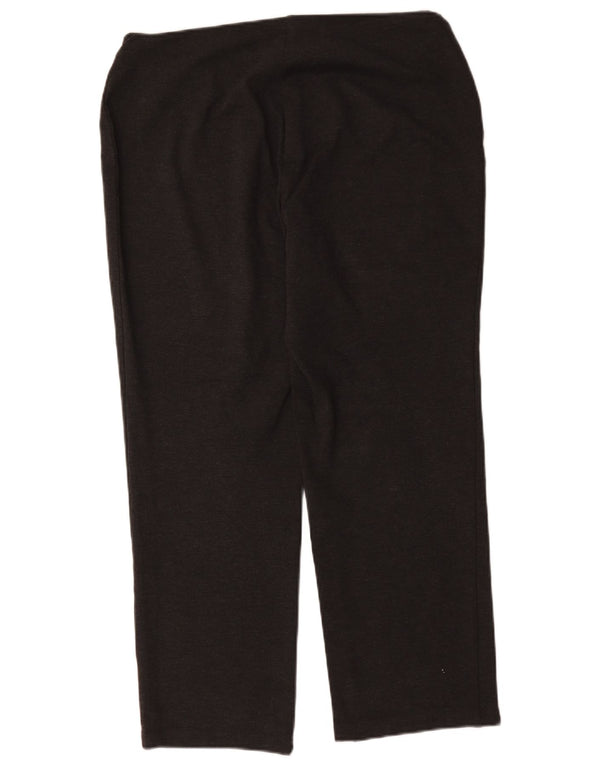 Marks & Spencer Womens Regular Casual Trousers UK 16 Large W34 L28 Grey