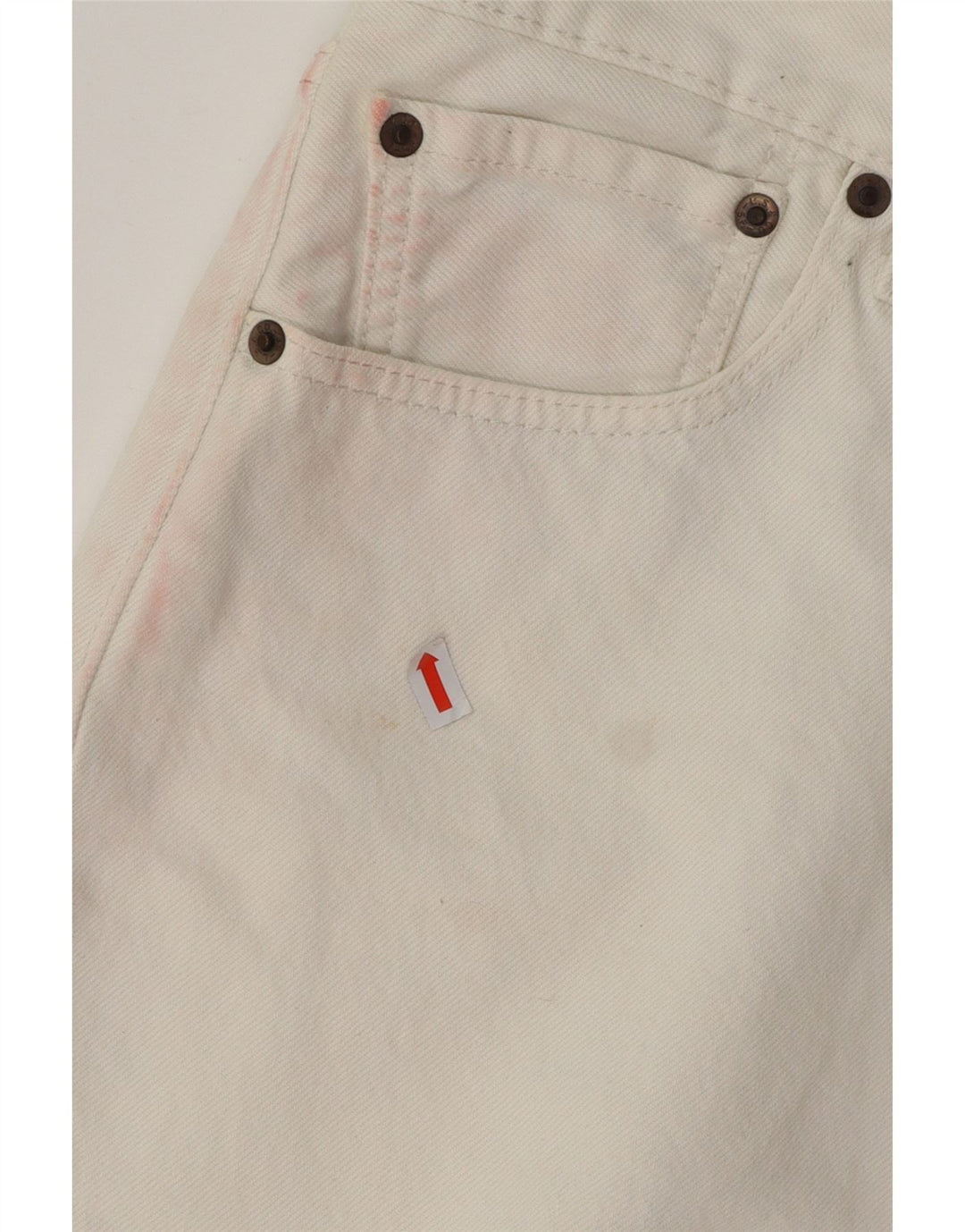 Męskie spodenki jeansowe LEVI'S W36, duże, białe, bawełniane
