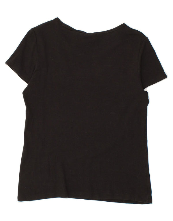 LEVI'S Womens T-Shirt Top UK 14 Large Black