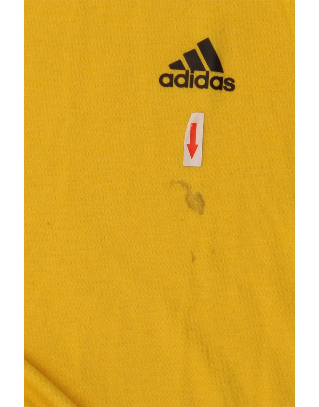Adidas Męska koszulka Climalite Top, duża, żółta, poliestrowa