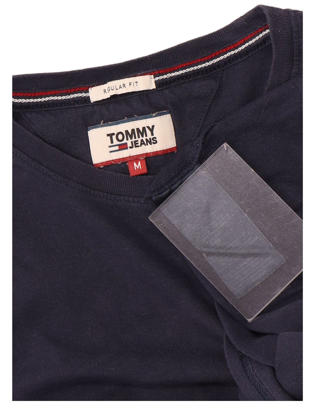 T-shirt męski Tommy Hilfiger o regularnym kroju, średni, granatowy, bawełniany