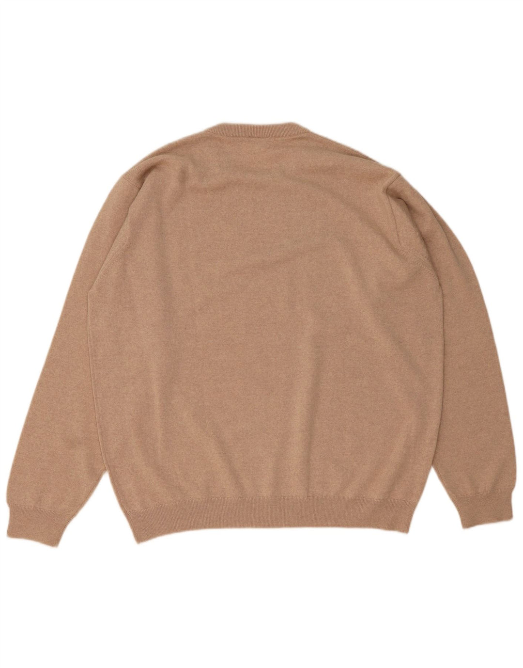 Męski sweter Lacoste z okrągłym dekoltem, rozmiar 8 3XL, brązowa wełna
