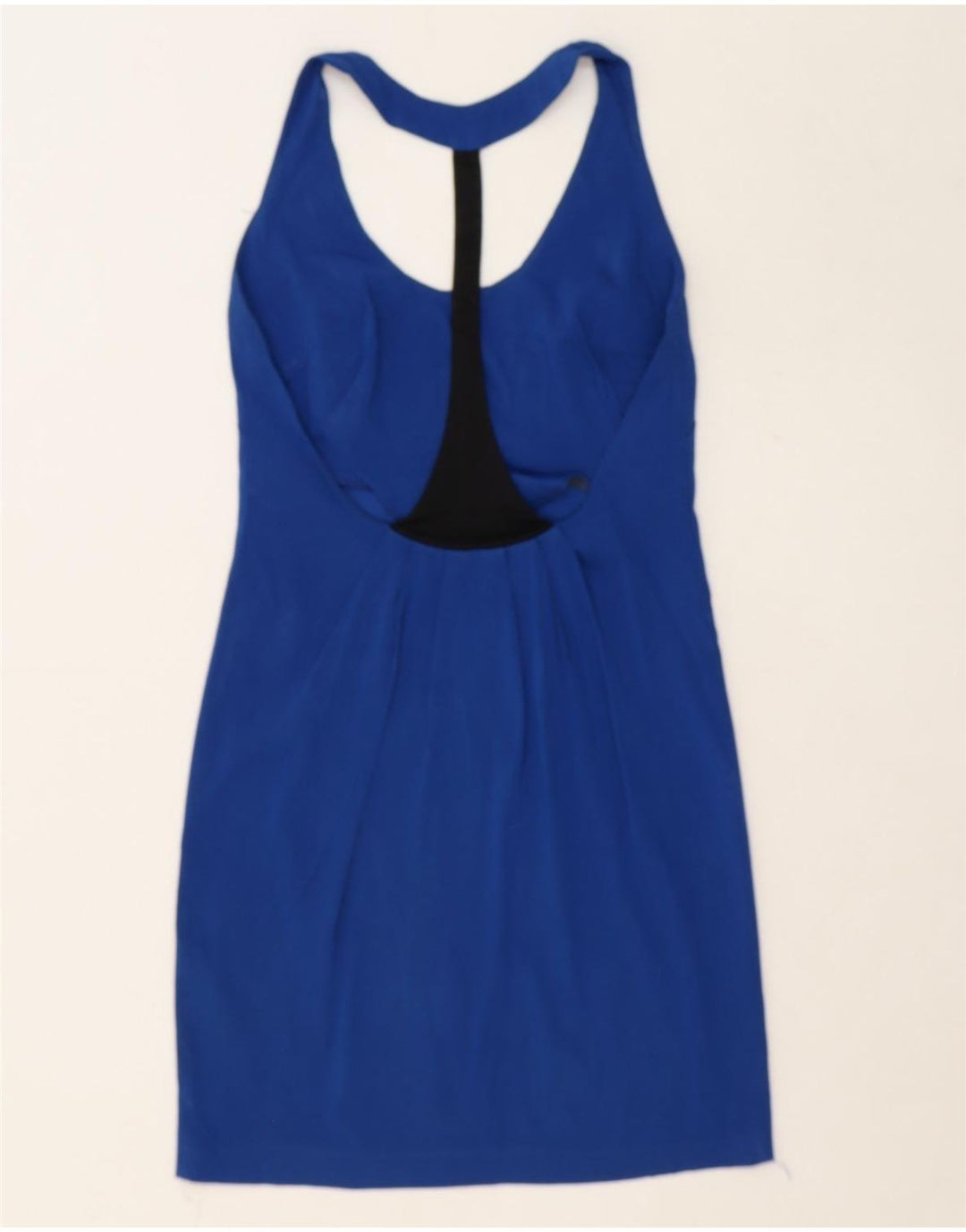 FRENCH CONNECTION Womens Halter Dress UK 10 Small  Blue Cotton