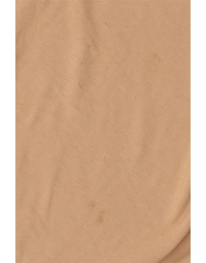Męski T-shirt z grafiką Nike, mały, beżowy, bawełniany