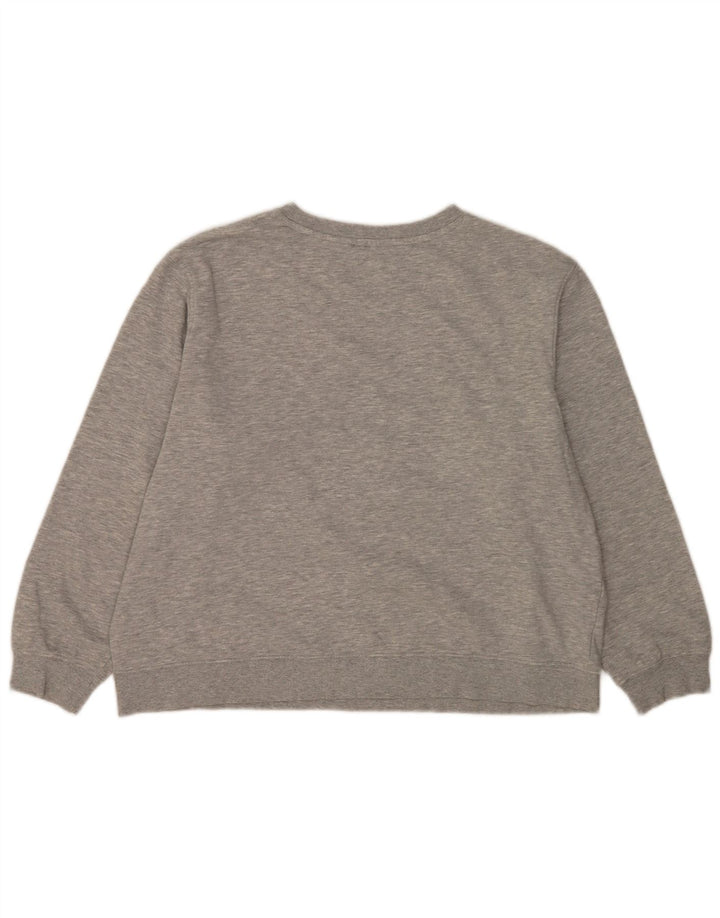 Marks & Spencer Damska bluza typu Crop Sweatshirt UK 16, duża, szara, nakrapiana