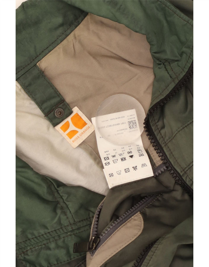 Męska kurtka użytkowa HUGO BOSS EU 56 3XL Zielony poliamid