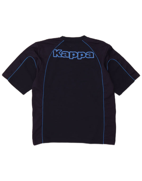 Męski T-shirt z grafiką Kappa, mały, granatowy poliester