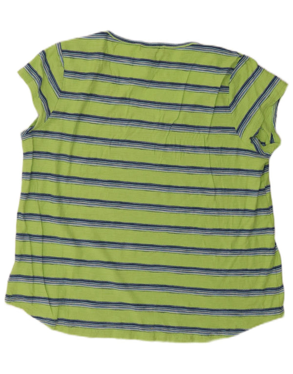 Damska koszulka Chaps Top UK 18 XL, bawełniana w zielone paski