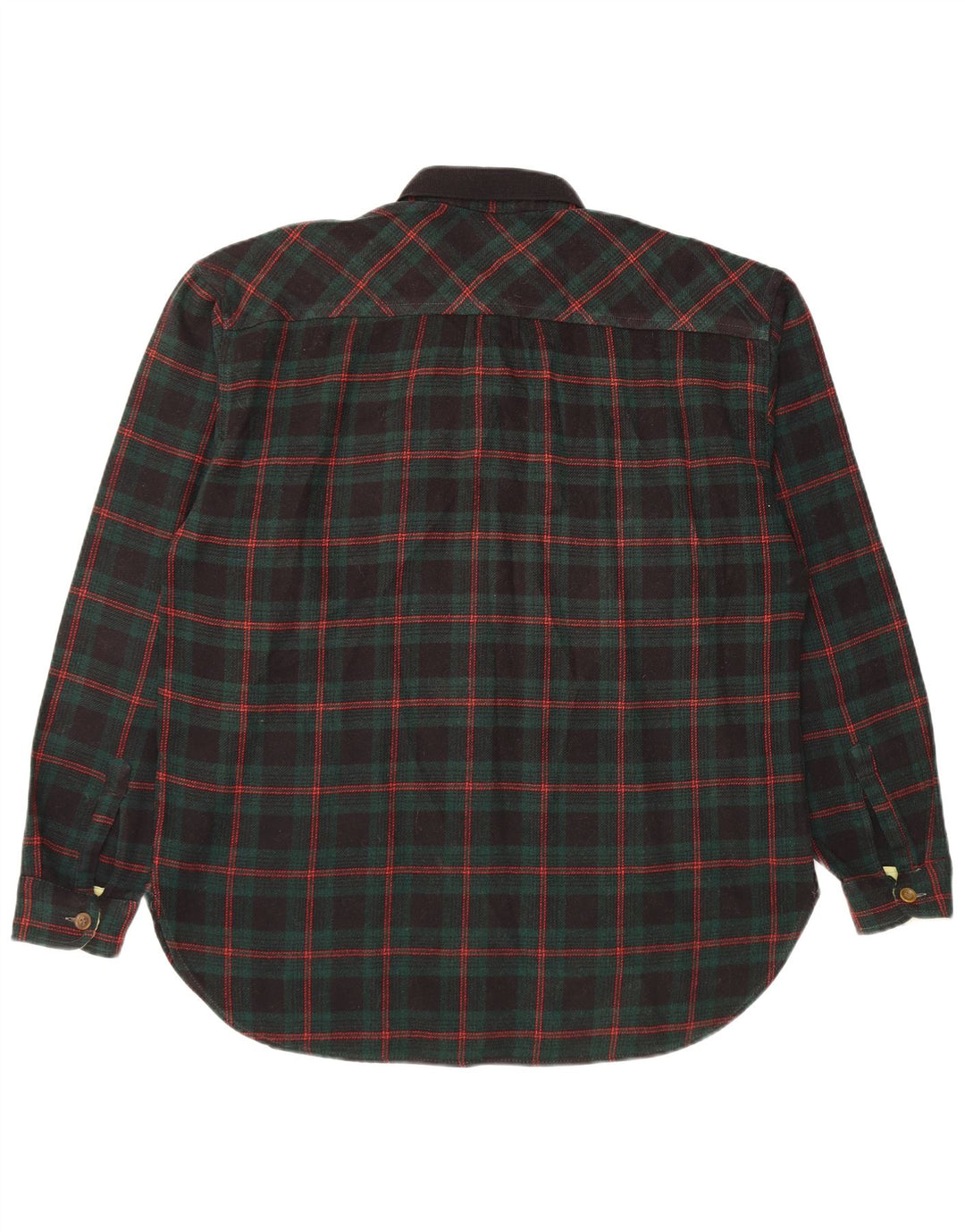 Męska koszula flanelowa Casucci, duża, zielona, poliakrylowa kratka