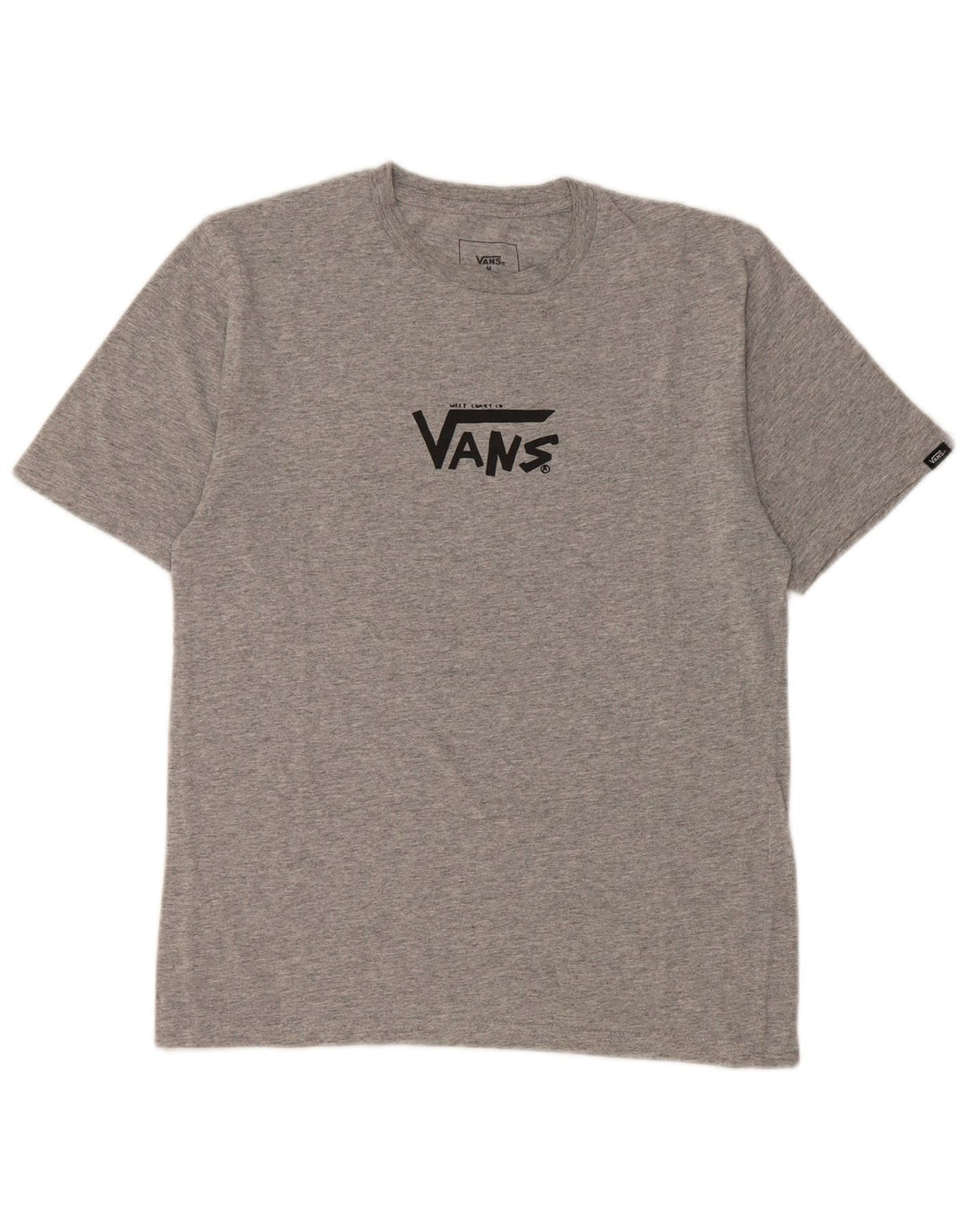 Chłopięcy T-shirt z grafiką VANS o dopasowanym kroju, 10-11 lat, średnioszary, nakrapiany