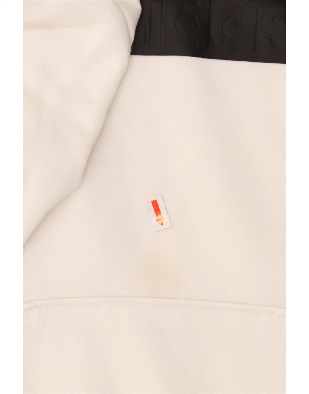 Damska bluza z kapturem Adidas Graphic UK 8/10 Mały biały poliester