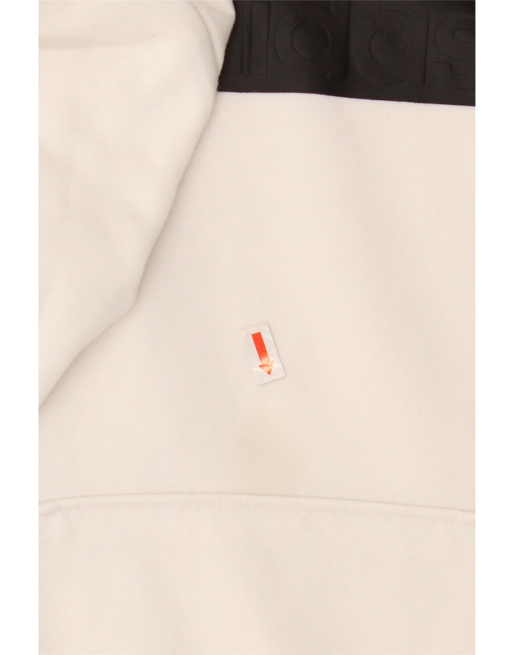 Damska bluza z kapturem Adidas Graphic UK 8/10 Mały biały poliester