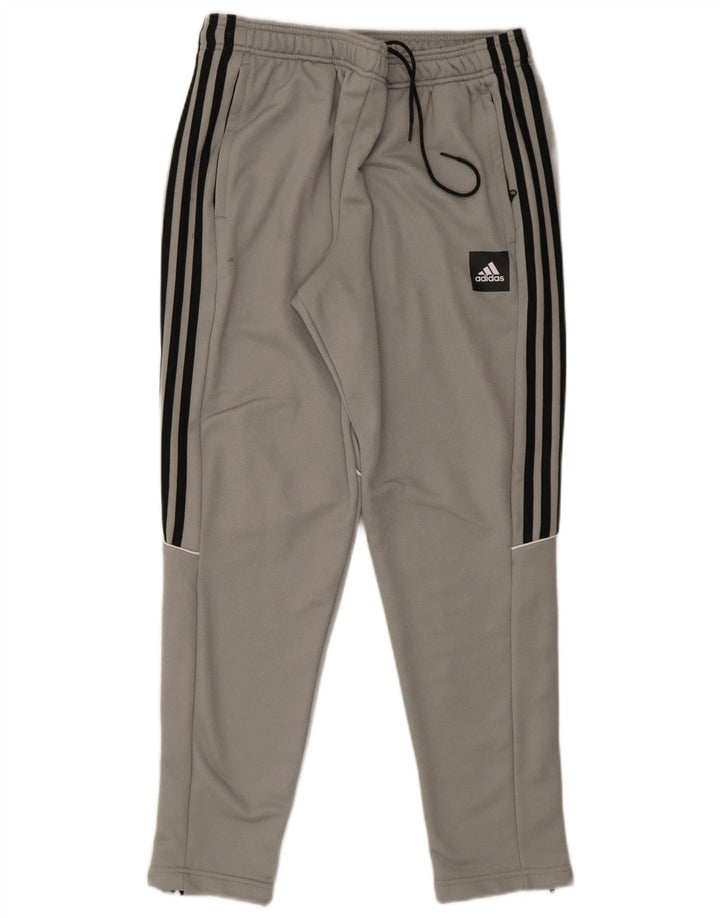 Męskie spodnie dresowe Adidas Aeroready, duże, szare, z poliestru