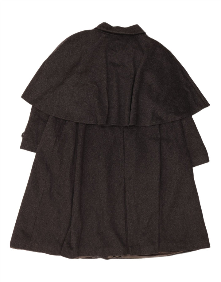 Gina Lebole Damski płaszcz oversize typu capelet IT 46, duży, czarny, wełniany