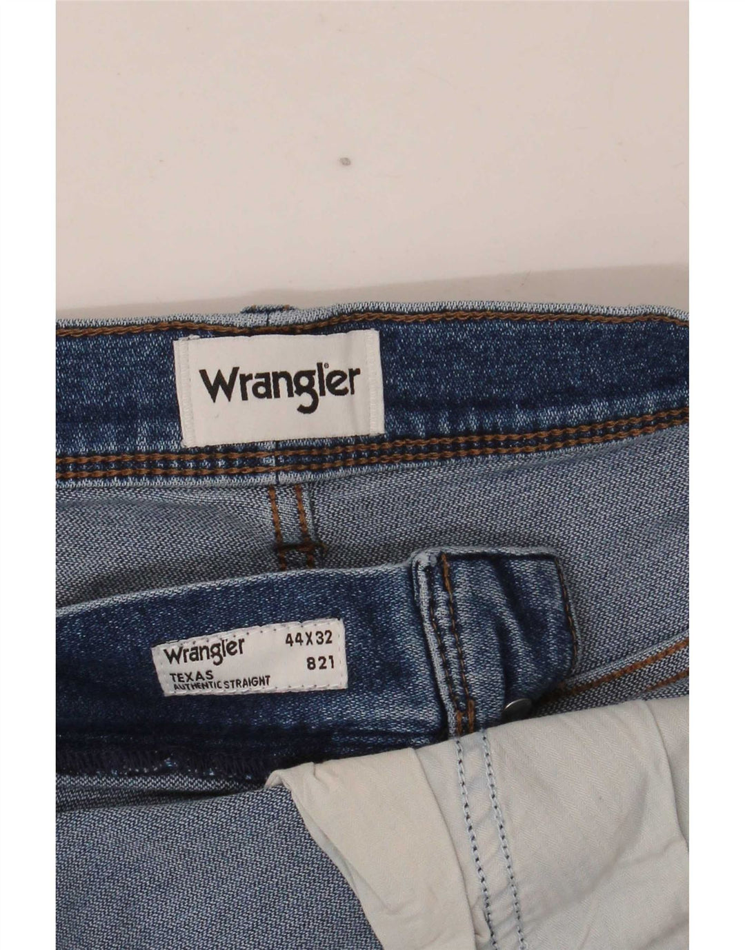 Męskie jeansy Wrangler Texas Straight W44 L32 Niebieskie