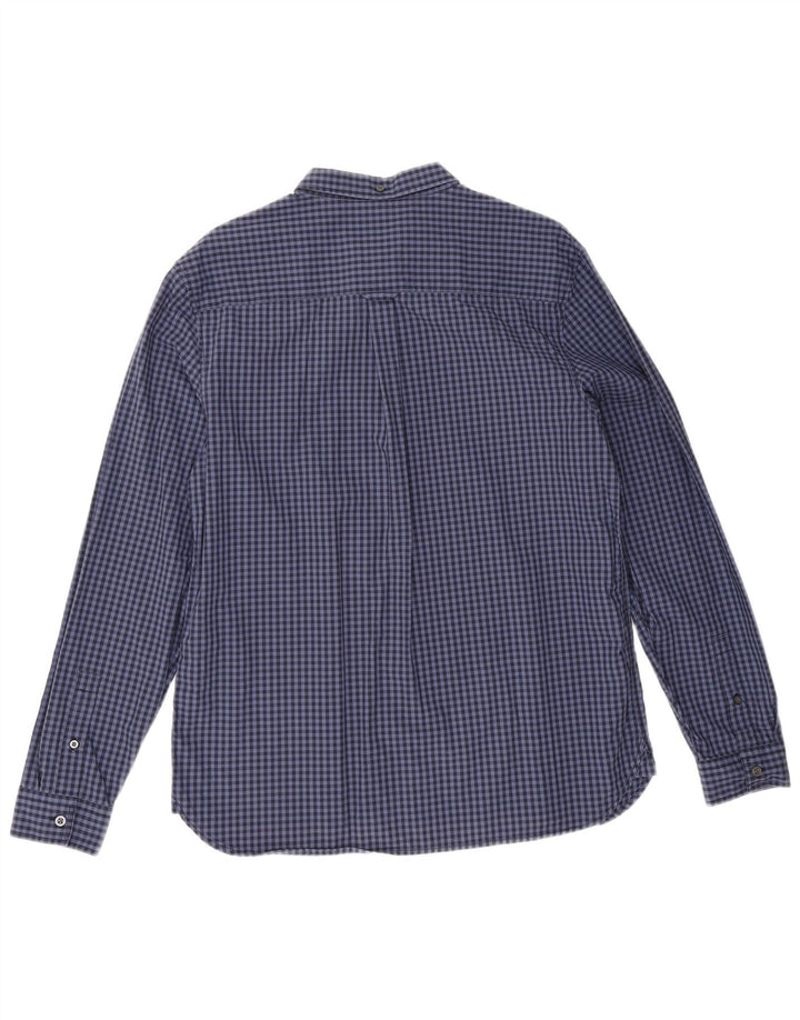 Koszula męska Lyle & Scott, duża, granatowa, bawełniana w kratkę