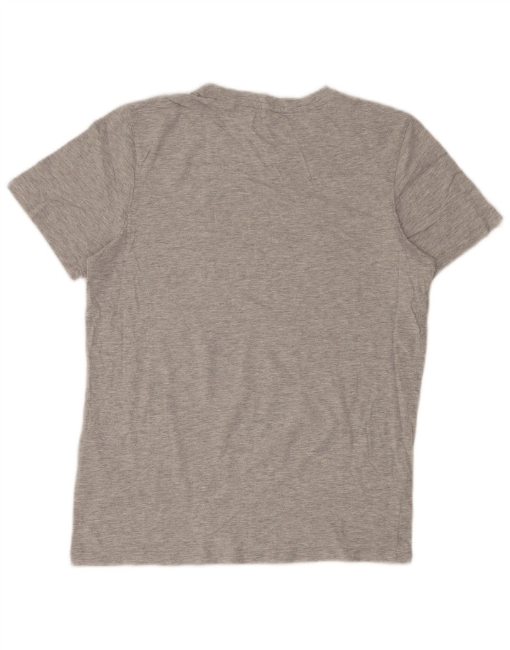 Męski T-shirt z grafiką Jack & Jones, mały, szary, bawełniany
