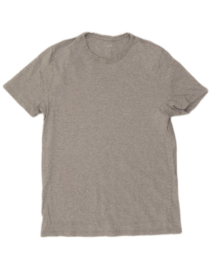 Męski t-shirt Gap, duży, szary, bawełniany w plamki