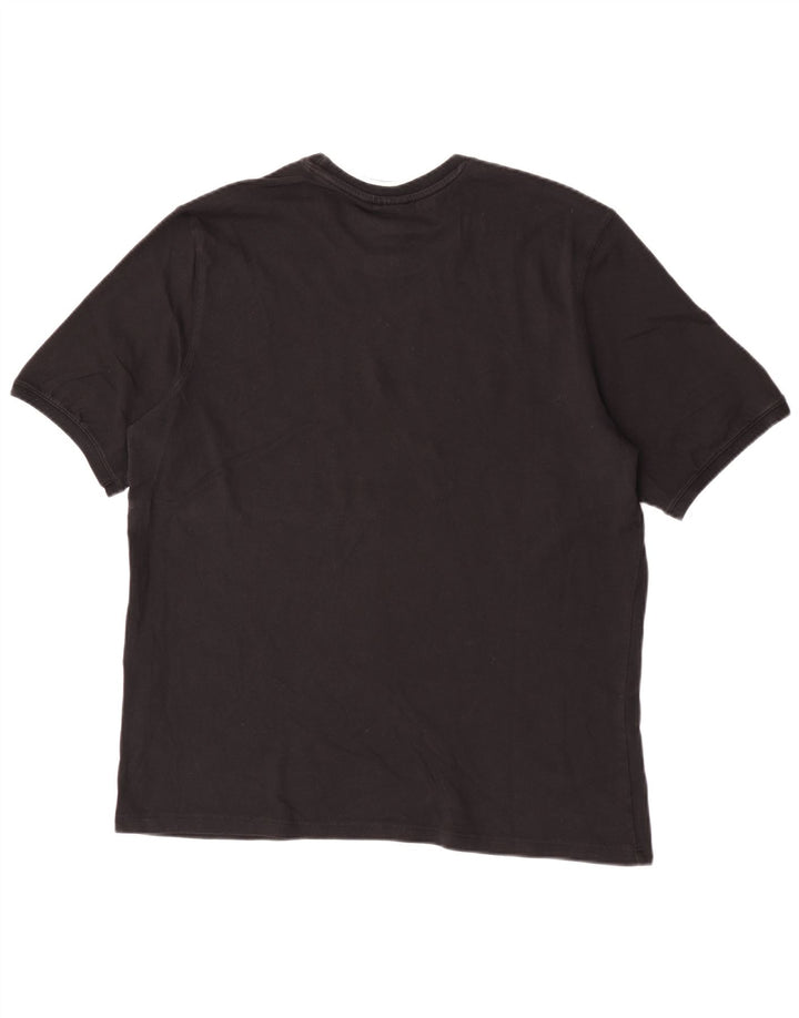 Adidas Męski T-shirt Top Duży Czarny Bawełniany