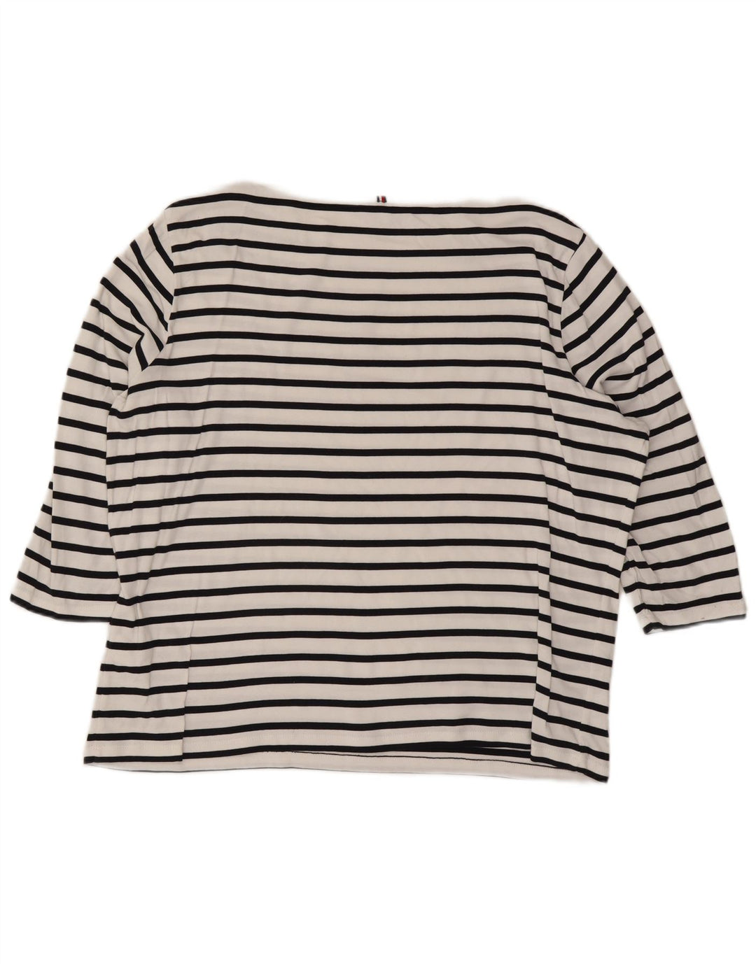 Top damski TOMMY HILFIGER z rękawem 3/4, UK 24 4XL, bawełniany w białe paski