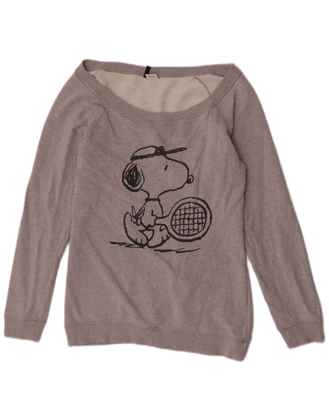 Damska bluza z kapturem Benetton Peanuts Graphic, UK 14, średnia szarość