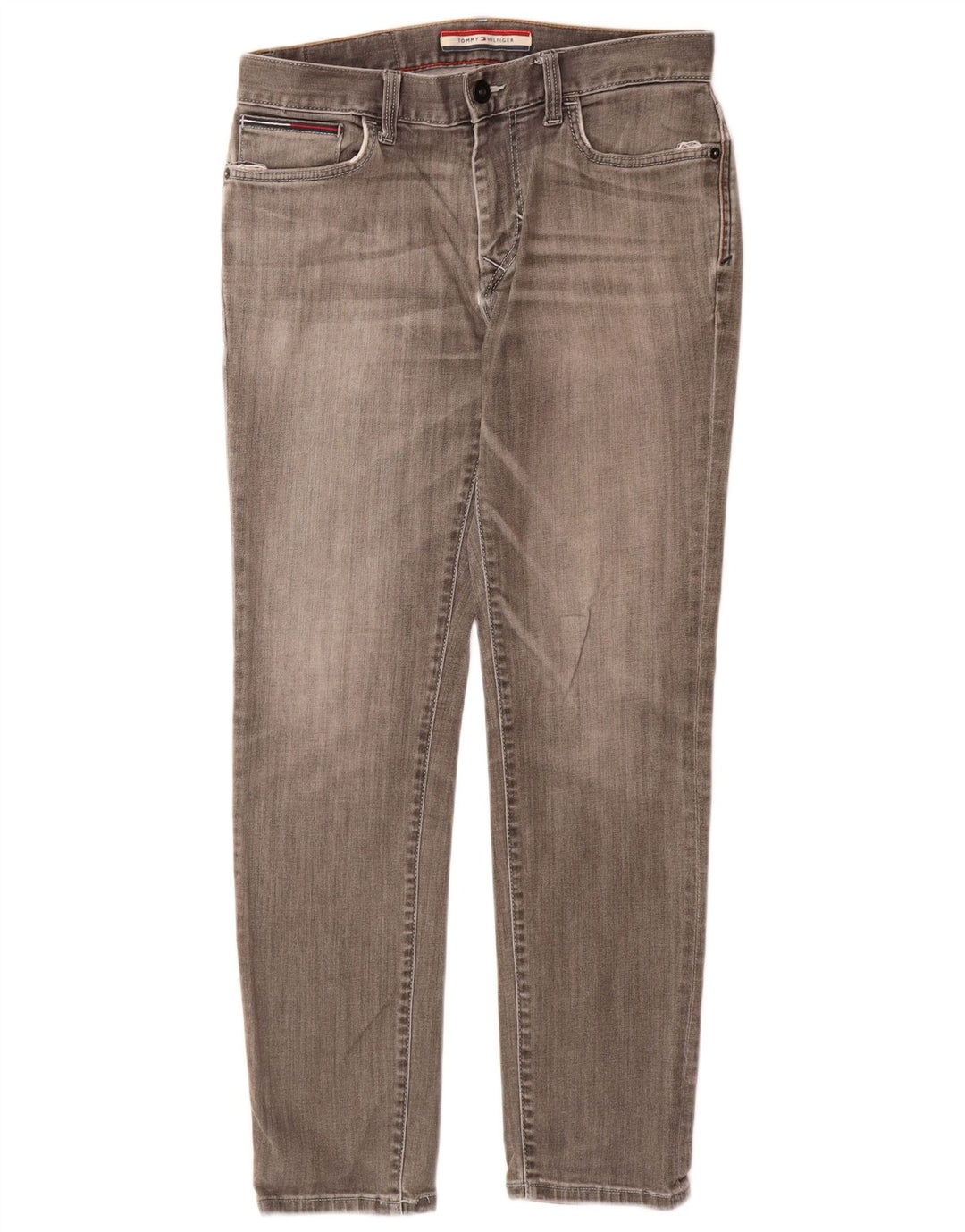 Męskie jeansy slim fit Tommy Hilfiger W30 L30 Szara bawełna