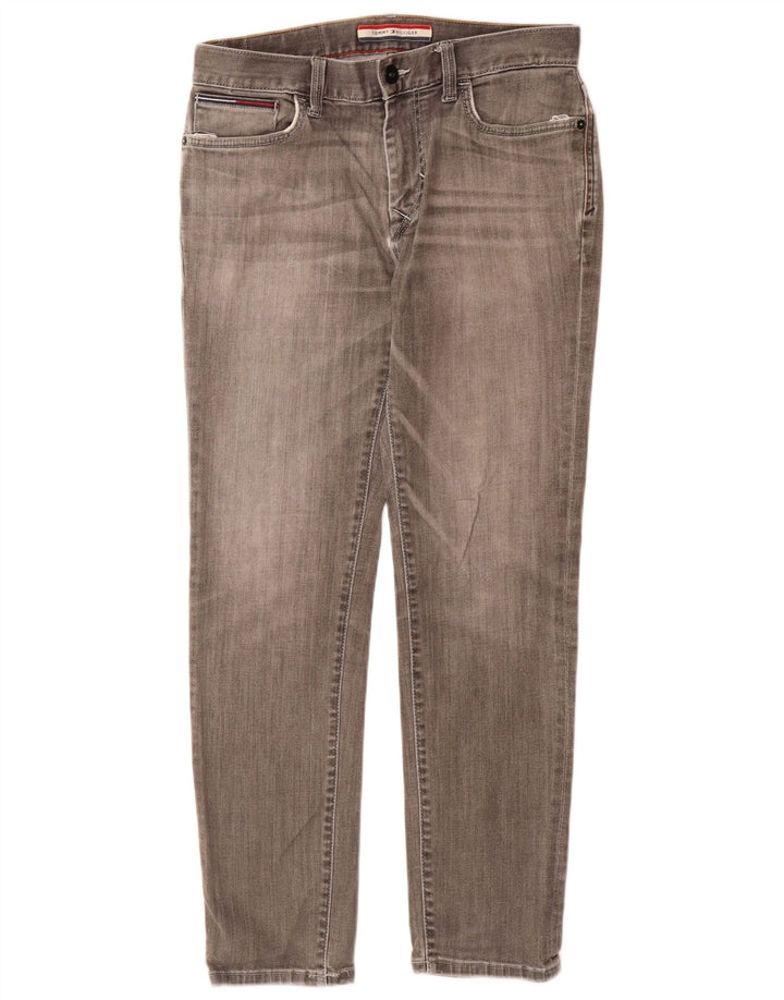 Męskie jeansy slim fit Tommy Hilfiger W30 L30 Szara bawełna