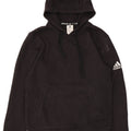 Adidas Męska bluza z kapturem, mała, czarna, bawełniana