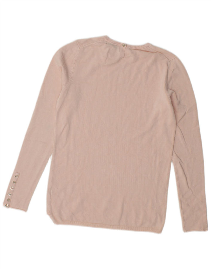 Sweter damski Zara z okrągłym dekoltem UK 12, średni róż