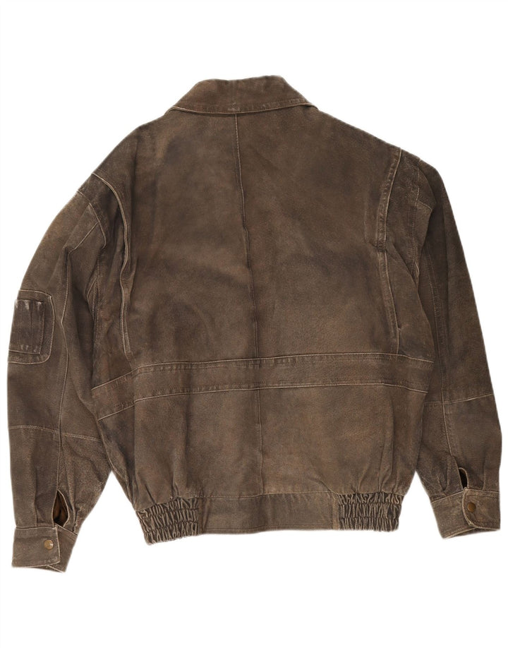 Męska kurtka skórzana Front Line IT 48 Medium Khaki