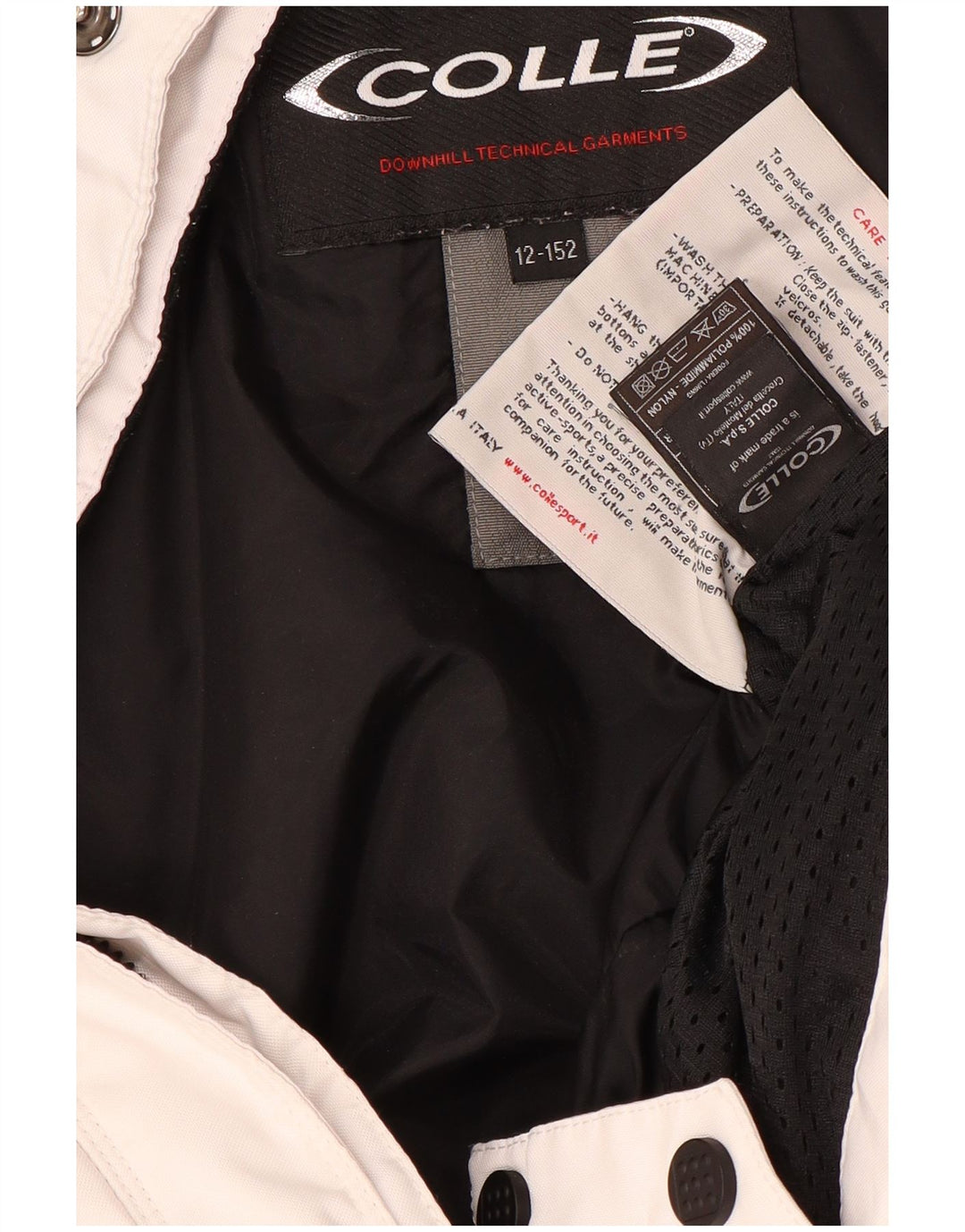 Chłopięca kurtka narciarska VINTAGE 11-12 lat Wielokolorowy poliester z blokami kolorów