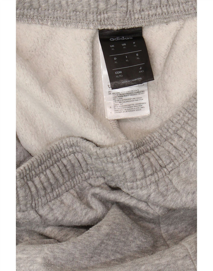 Męskie spodnie dresowe Adidas Graphic XL, szare, bawełniane