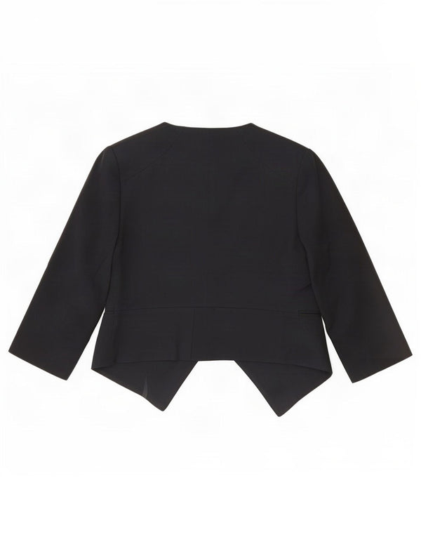 Whistles Damskie bolerko z rękawem 3/4 UK 10 Small Black Wiskoza