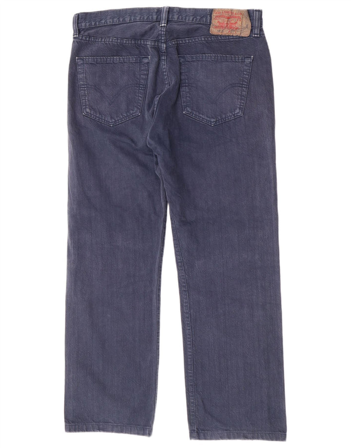 Męskie dżinsy Levi's 501 Straight W36 L29 Granatowa bawełna