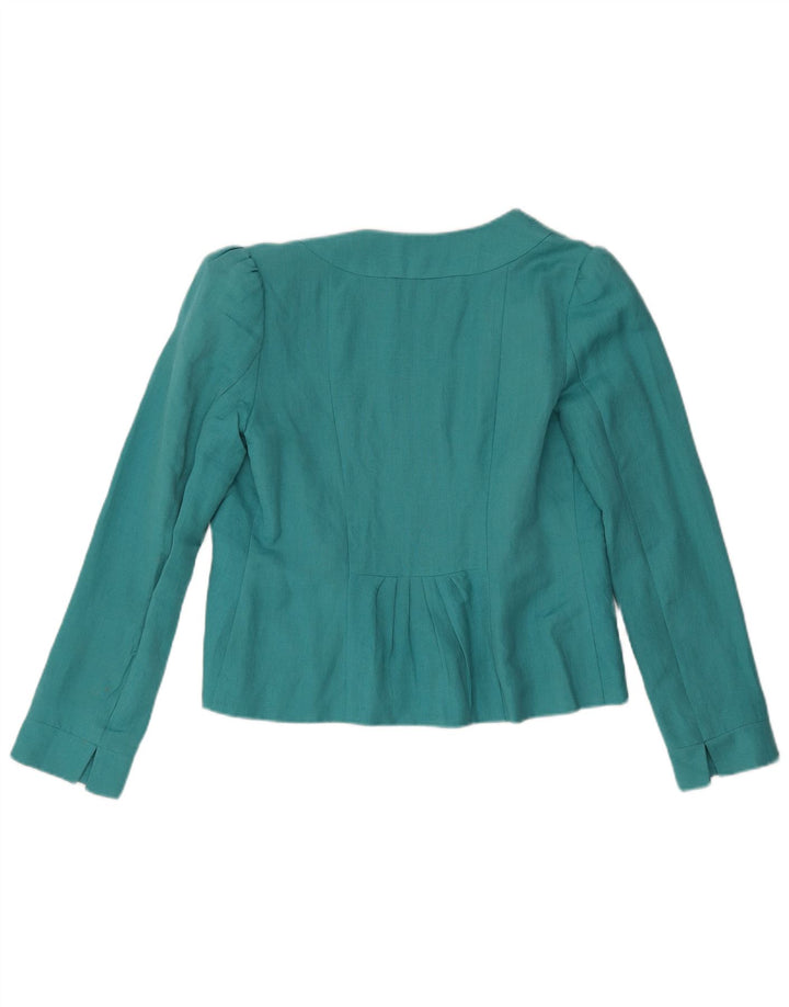 Damska marynarka Monsoon Open Blazer UK 10 Small, turkusowa pościel