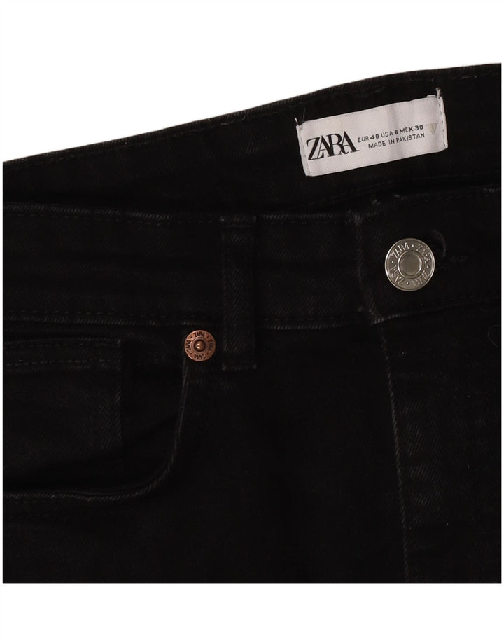 Damskie proste dżinsy Zara EU 40 Medium W30 L26 Czarne