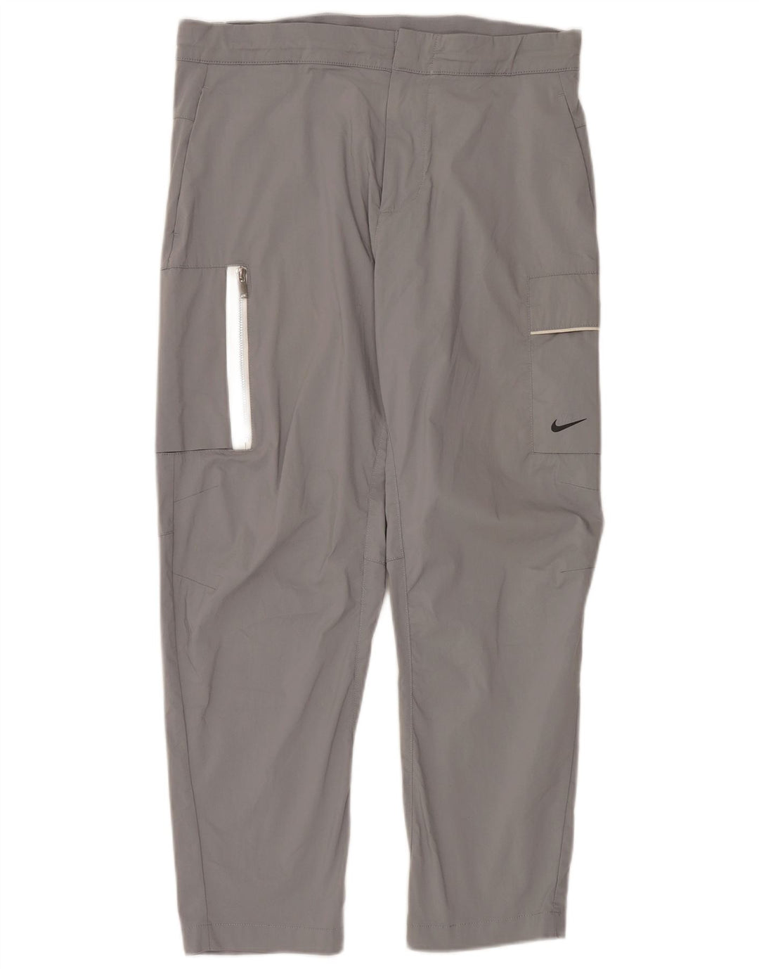 Męskie spodnie cargo Nike Straight W34 L28 Szara bawełna