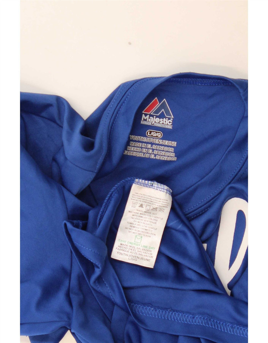 Chłopięcy T-shirt z grafiką Majestic 13-14 lat, duży, niebieski poliester