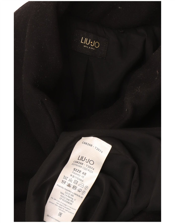 Płaszcz damski Liu Jo IT 48 XL, czarna wełna