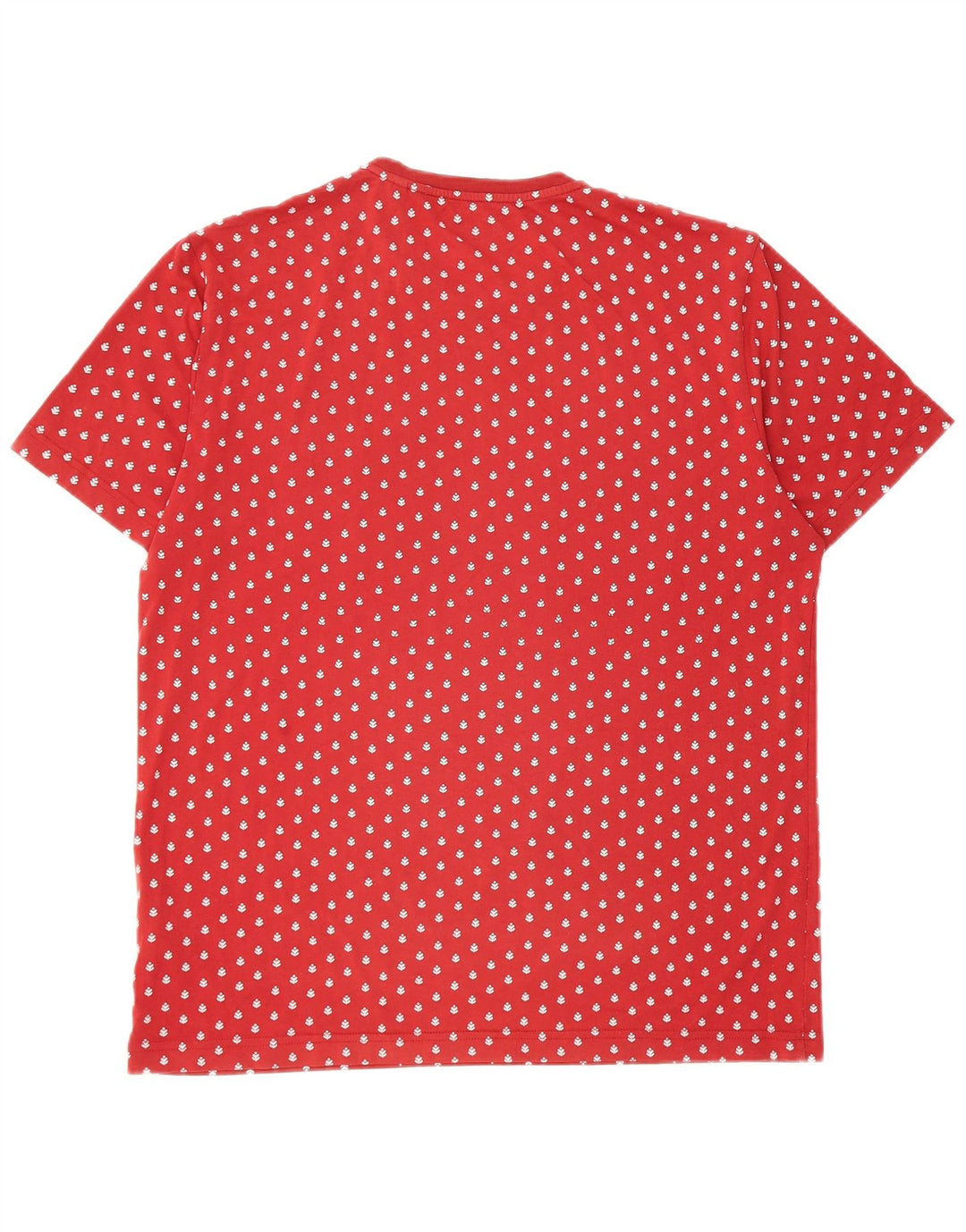 T-shirt męski z motywem pingwina, XL, bawełniany w czerwone cętki