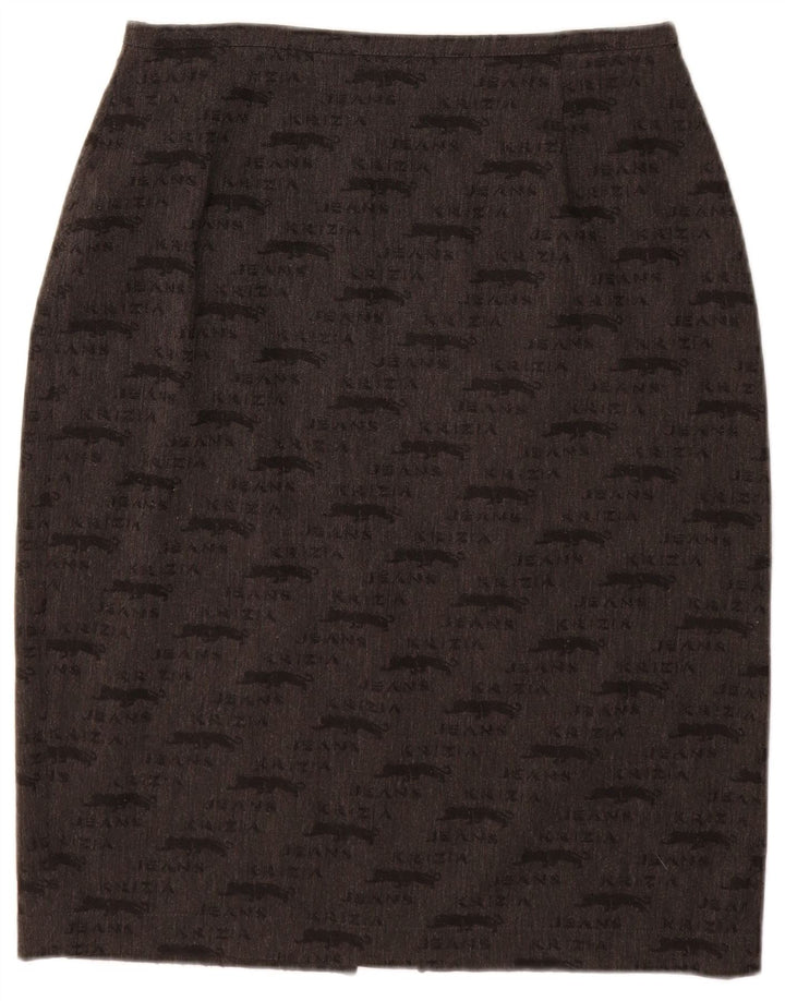 Damska spódnica ołówkowa KRIZIA JEANS UK 12 Medium W28 szara