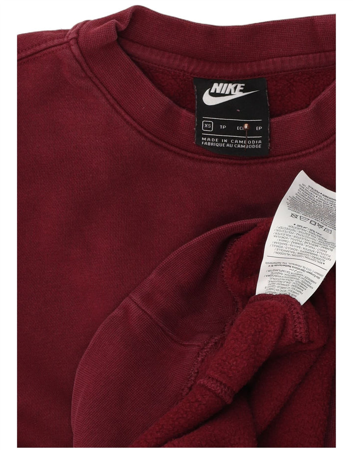 Męska bluza NIKE Sweter XS Burgundowa, bawełniana