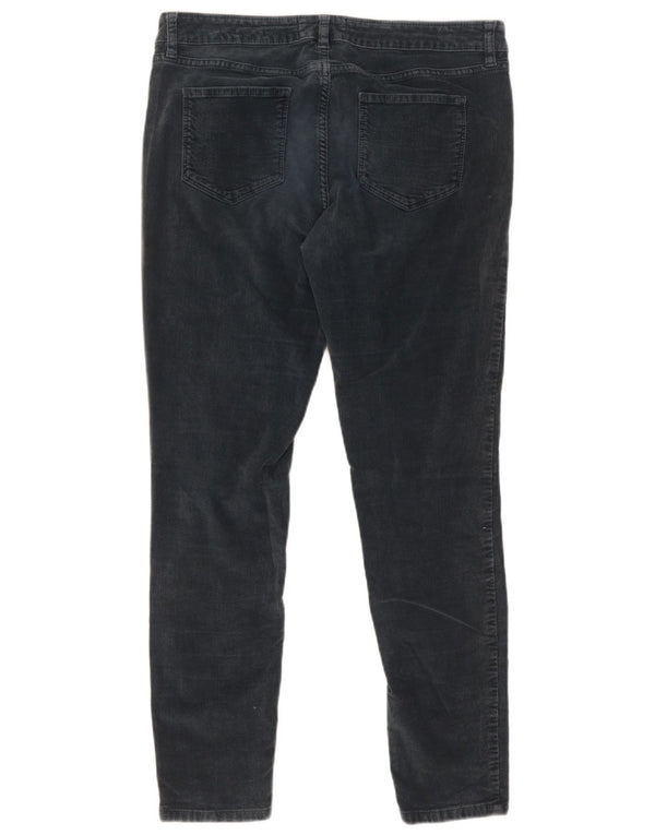 Spodnie damskie Fat Face Skinny sztruksowe UK 14 duże W32 L28 szara bawełna