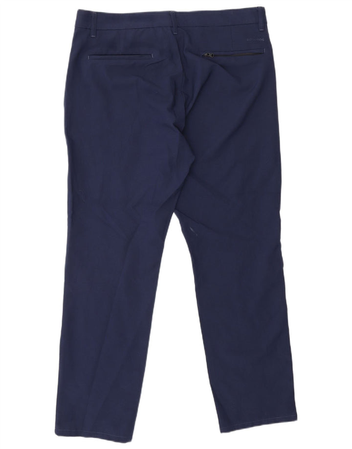 Męskie spodnie chino typu slim fit BONOBOS W32 L28 granatowy poliester